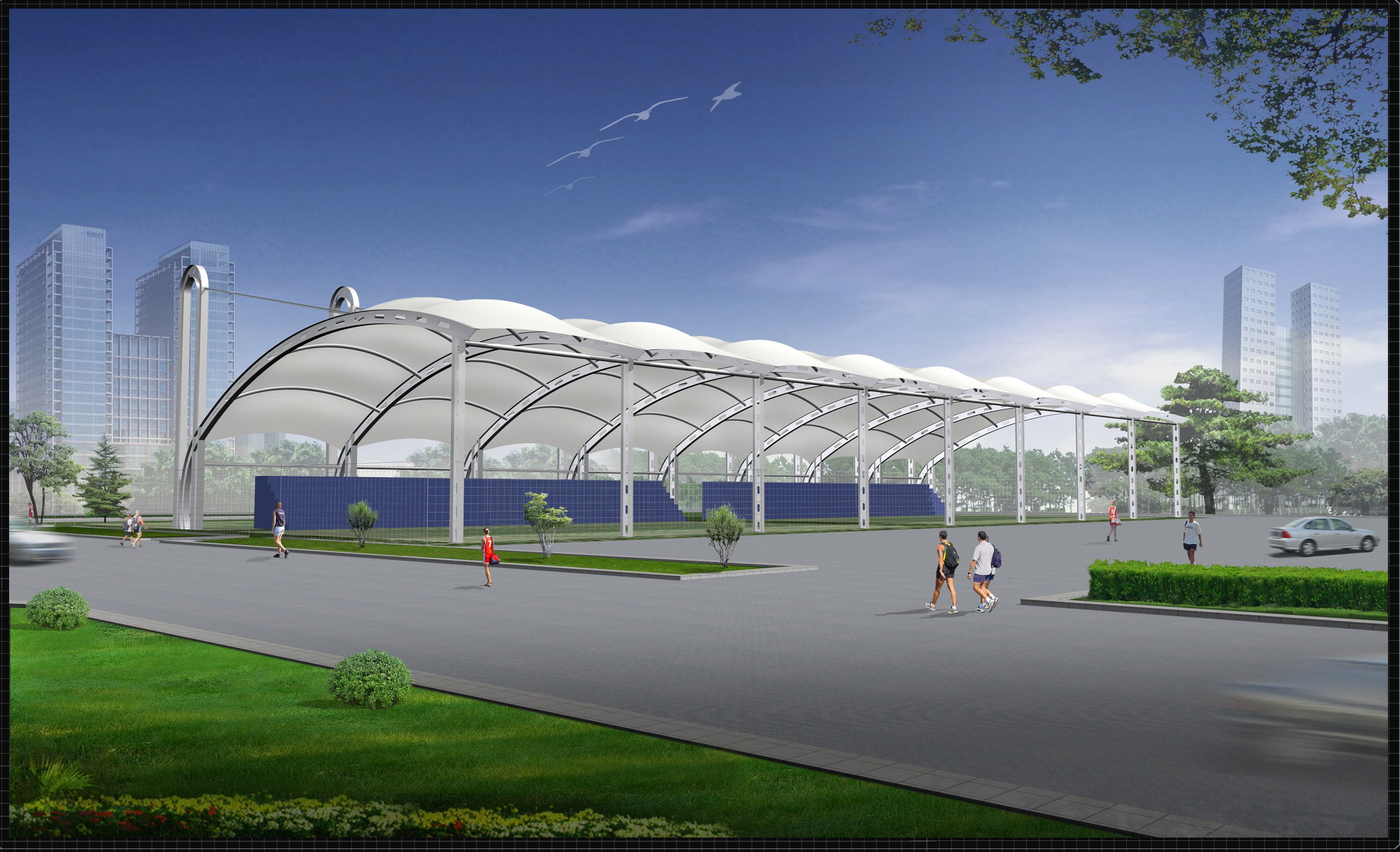 膜结构停车棚电话-2