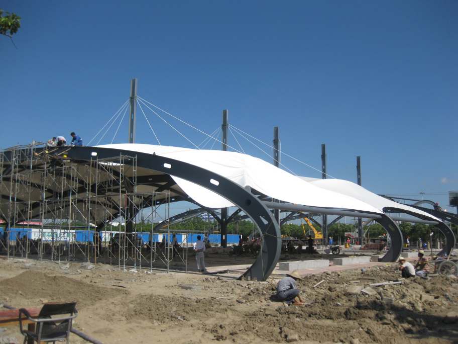 膜结构体育看台膜构架-2