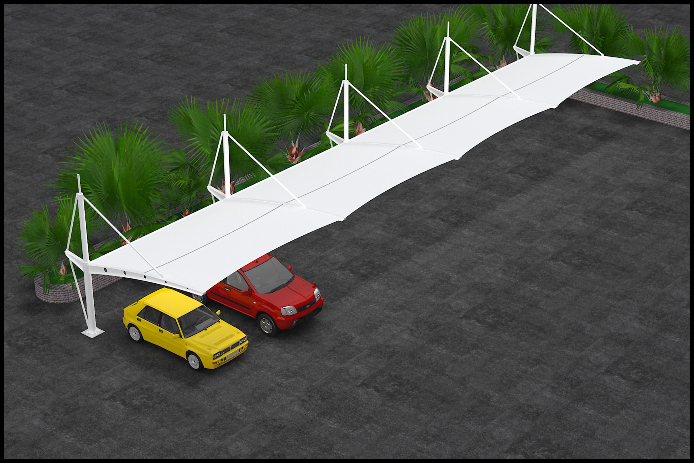 制作膜结构看台-2