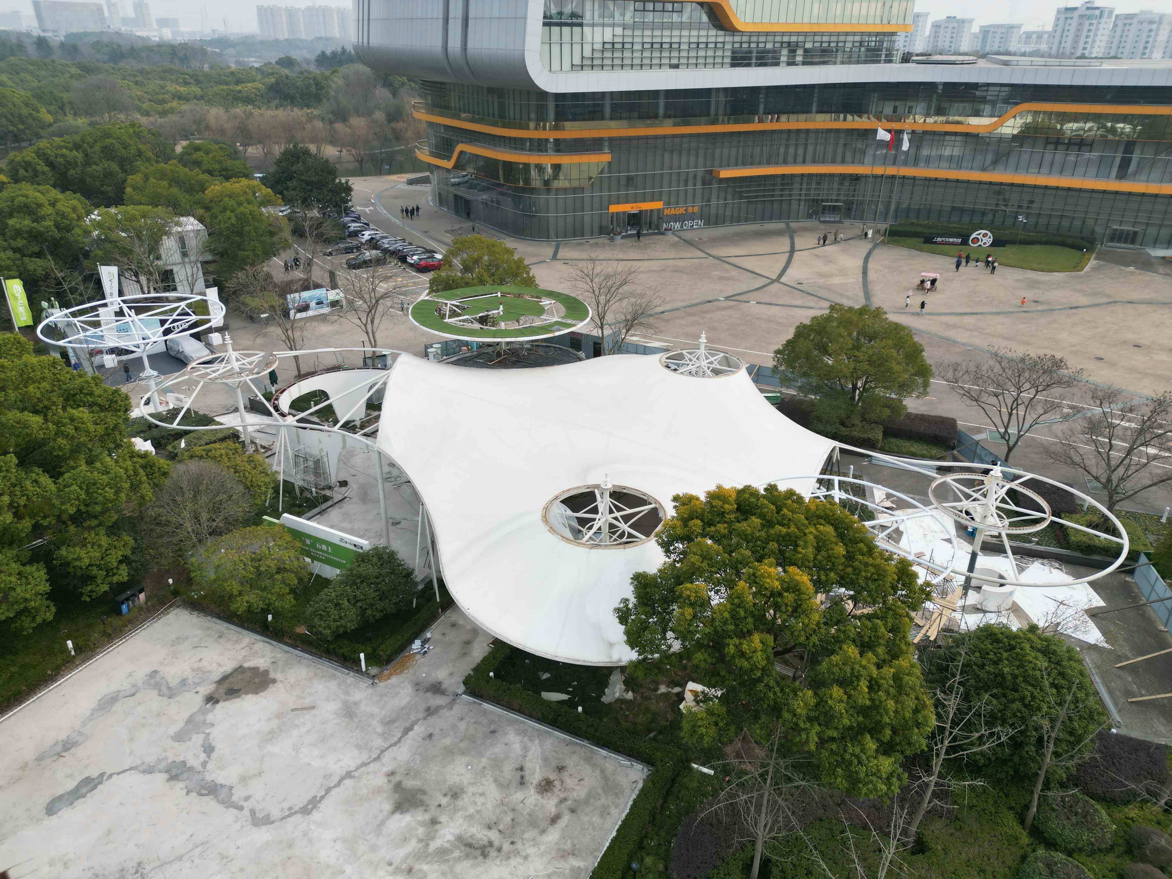 运动场看台雨棚厂家-3