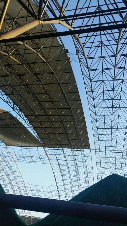 羽毛球馆张拉膜顶棚-2