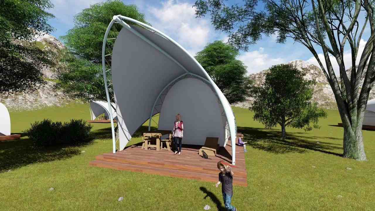 篮球场推拉雨棚-3