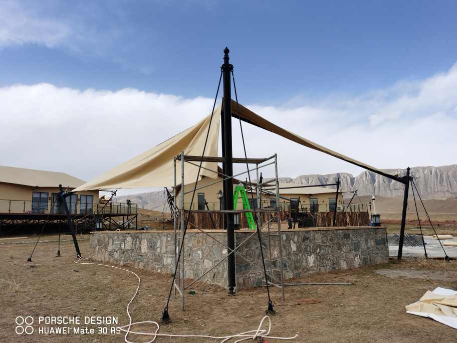 膜结构户外停车棚-2