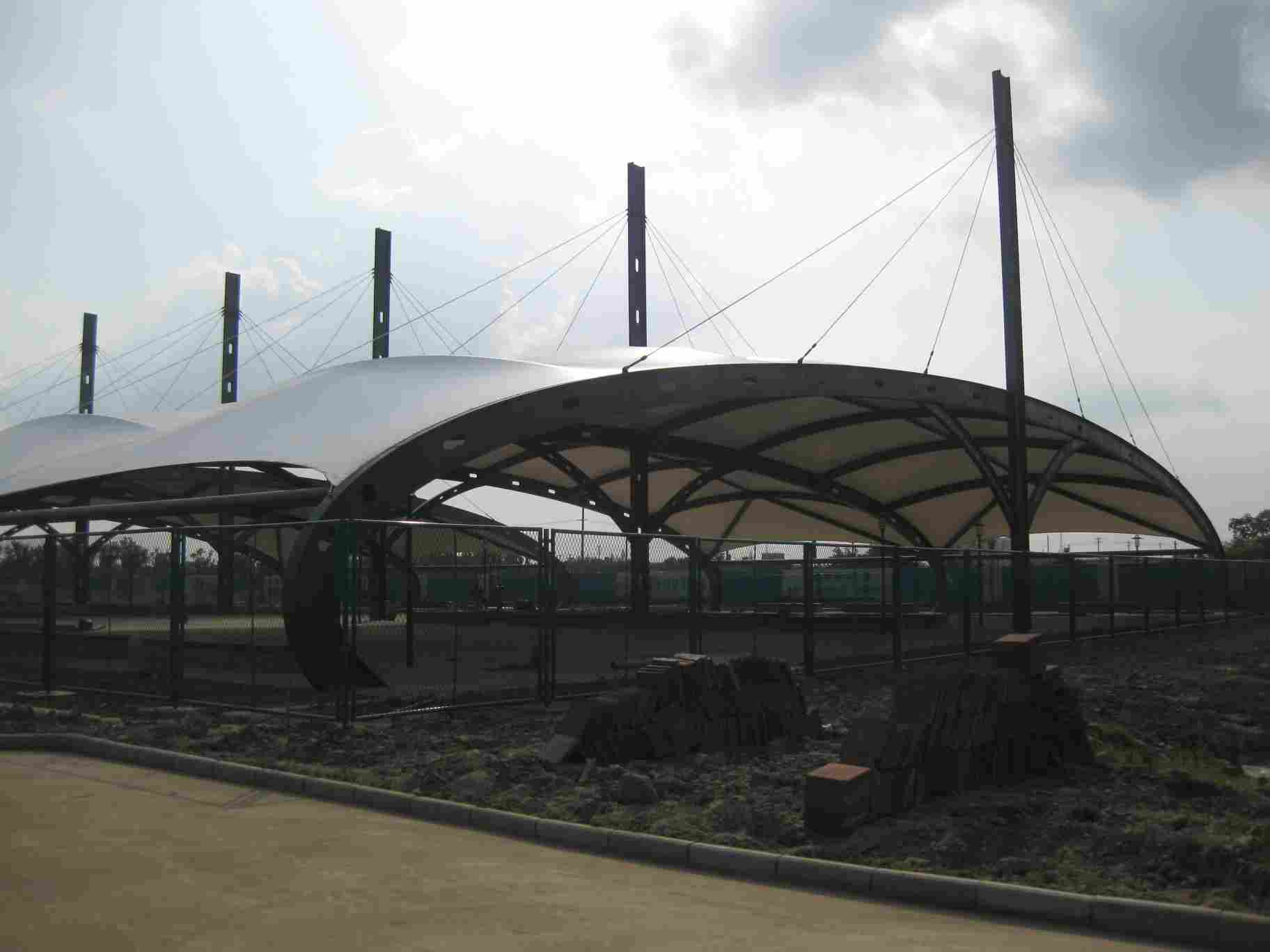 成都电动伸缩雨棚厂家-3