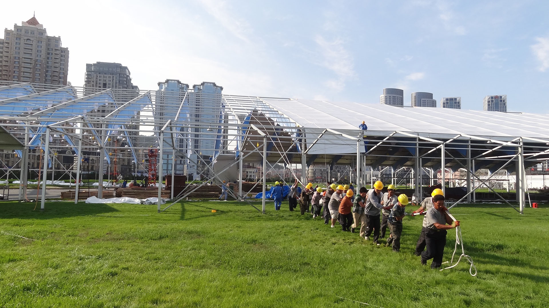 户外膜结构停车棚-2