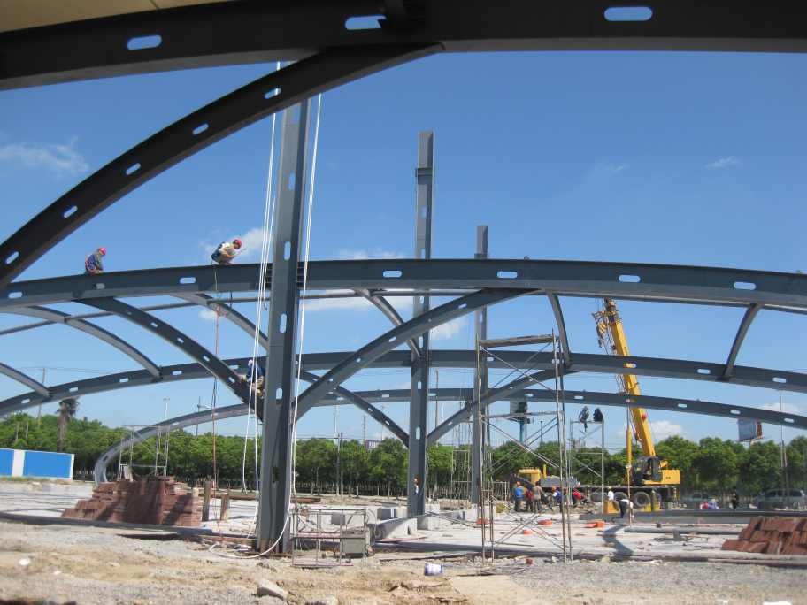 膜结构污水池加盖施工-2